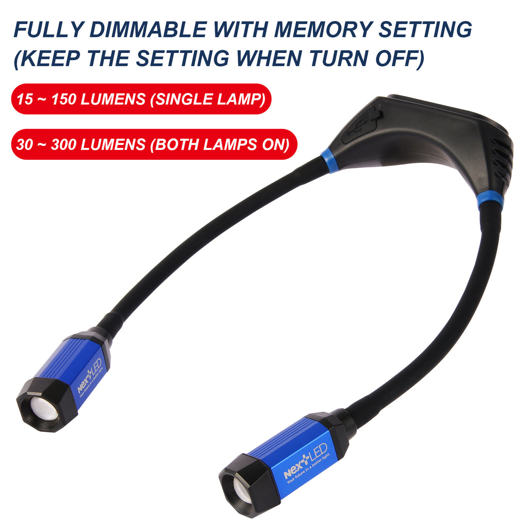 NextLED NT-6633 Rechargeable Neck Light With Magnetic Base/Tripod Mount