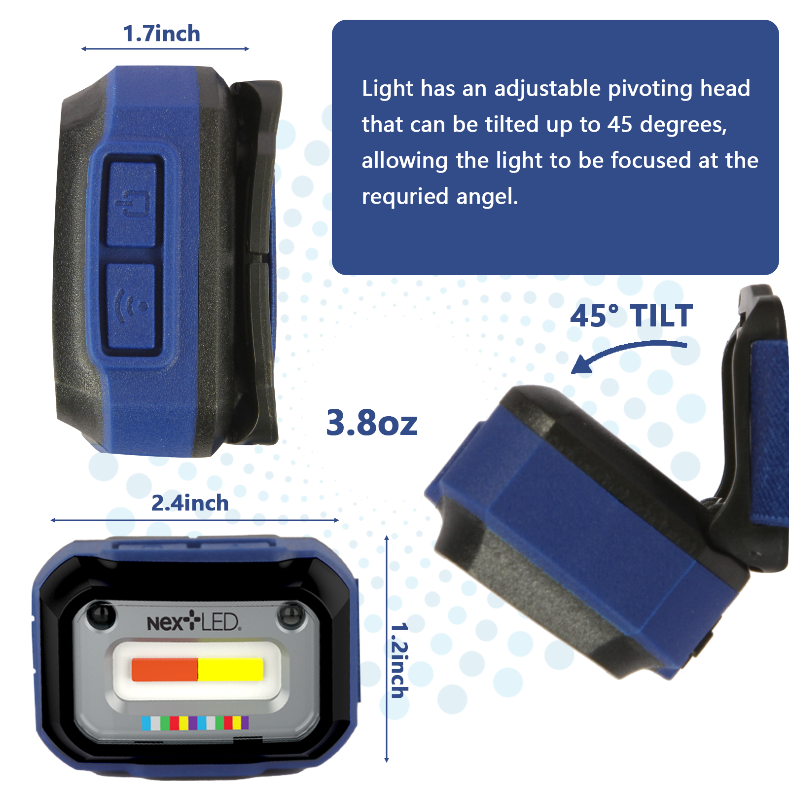 NextLED NT-2143C-B Rechargeable Detailing Headlamp