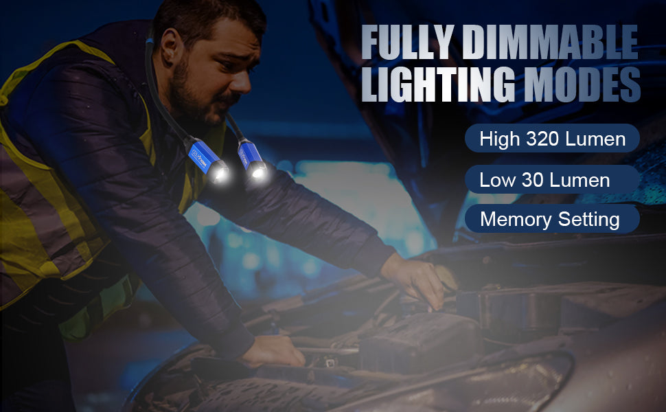 NextLED NT-6633 Rechargeable Neck Light With Magnetic Base/Tripod Mount