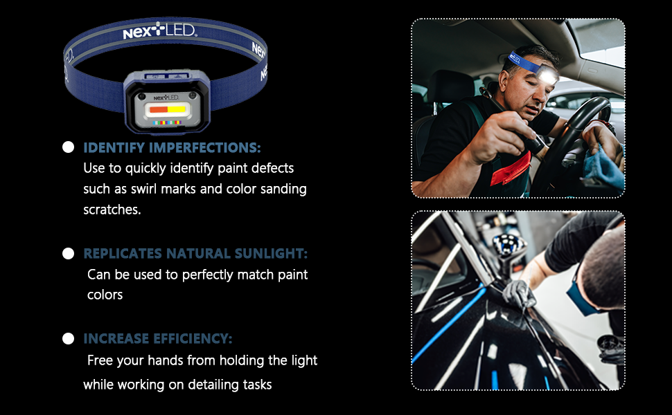 NextLED NT-2143C-B Rechargeable Detailing Headlamp