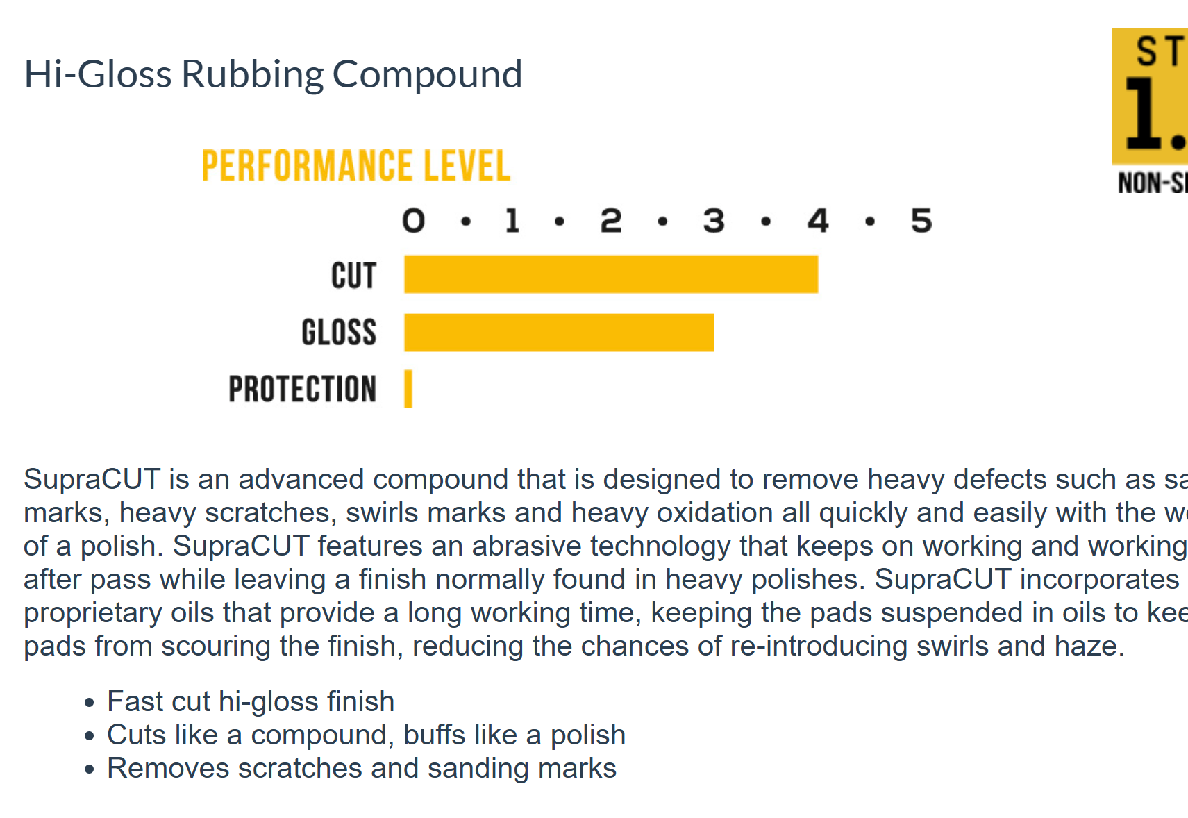 MTX Supra Cut 1000ml - Hi Gloss Rubbing Compound