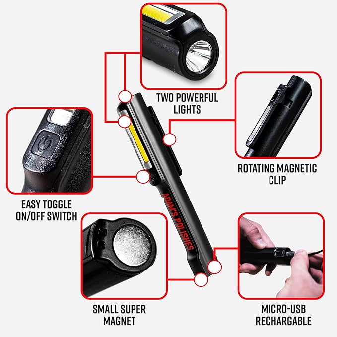 Adam's Polisher Swirl Finder LED Flashlight