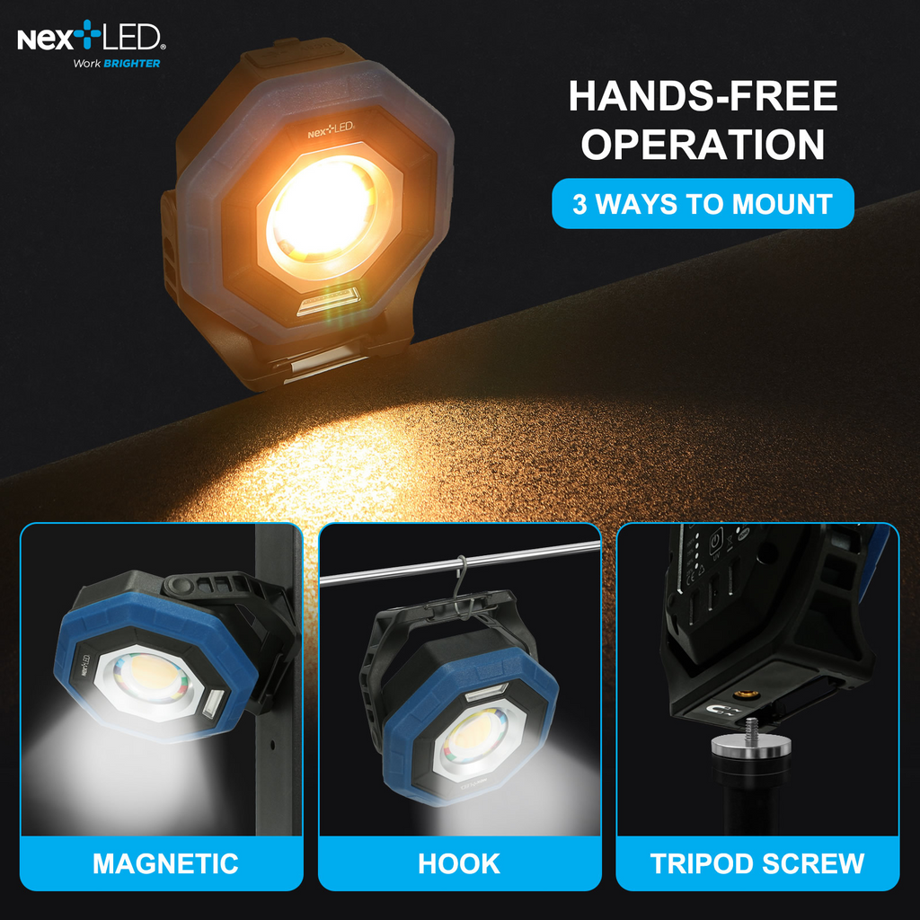NextLED NT-1010UV Rechargeable Color Matching UV Floodlight
