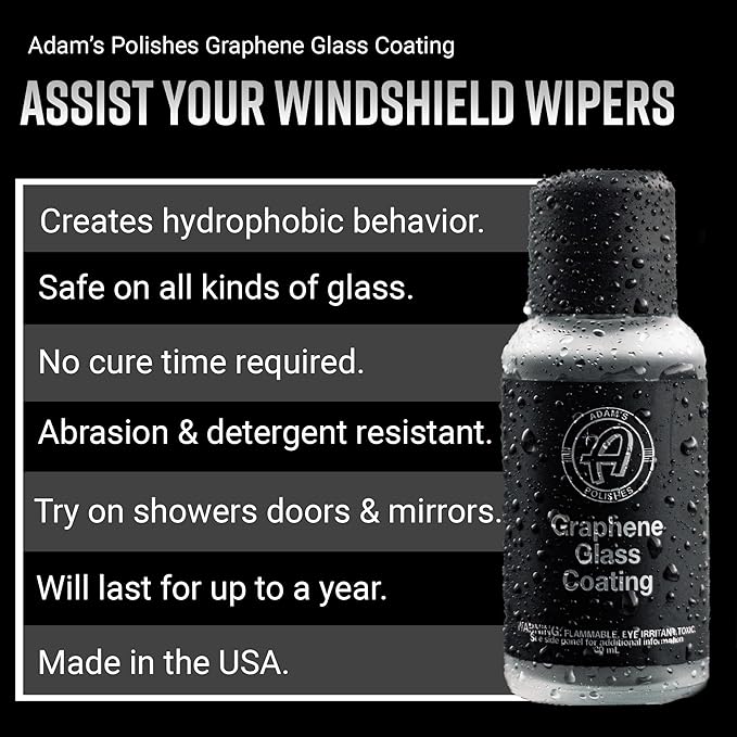 Adam's Polishes Graphene Ceramic Glass Coating 30ml