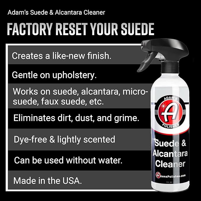 Adam's Polishes Suede & Alcantara Cleaner 16oz