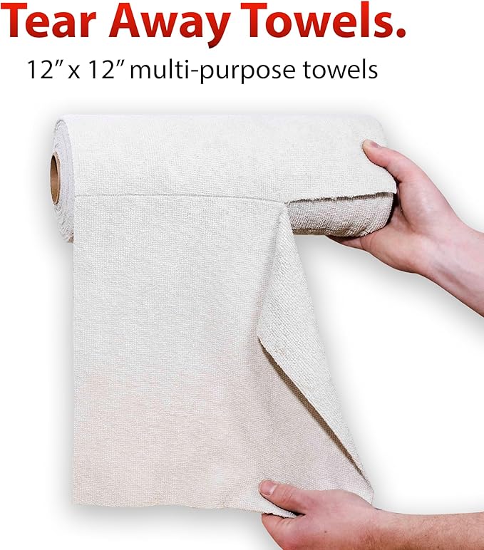 Adam's Polishes Microfiber Tear-Away Towel Roll 30 Towels Per Roll