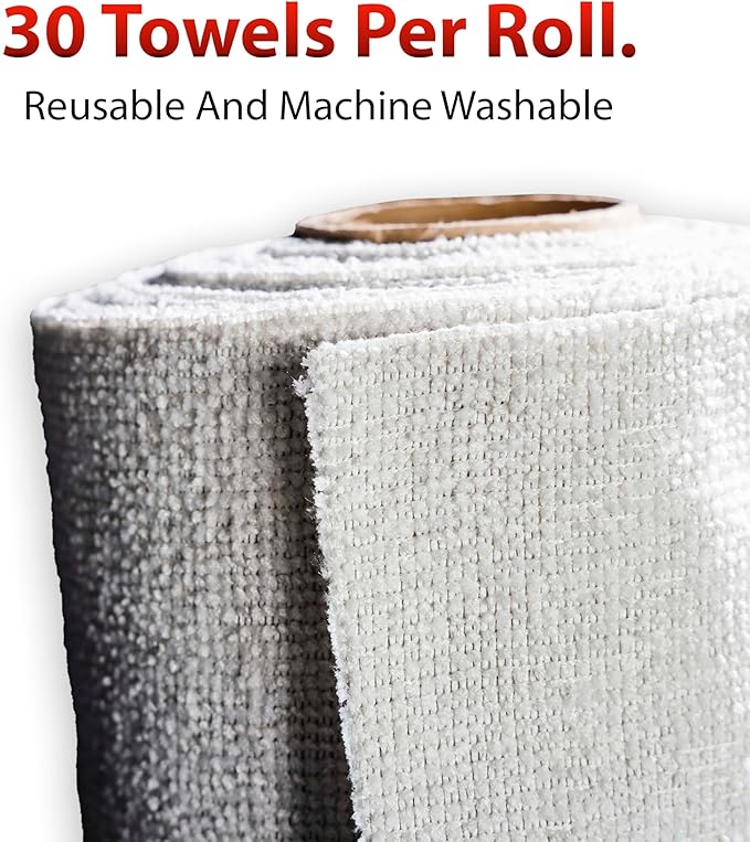 Adam's Polishes Microfiber Tear-Away Towel Roll 30 Towels Per Roll