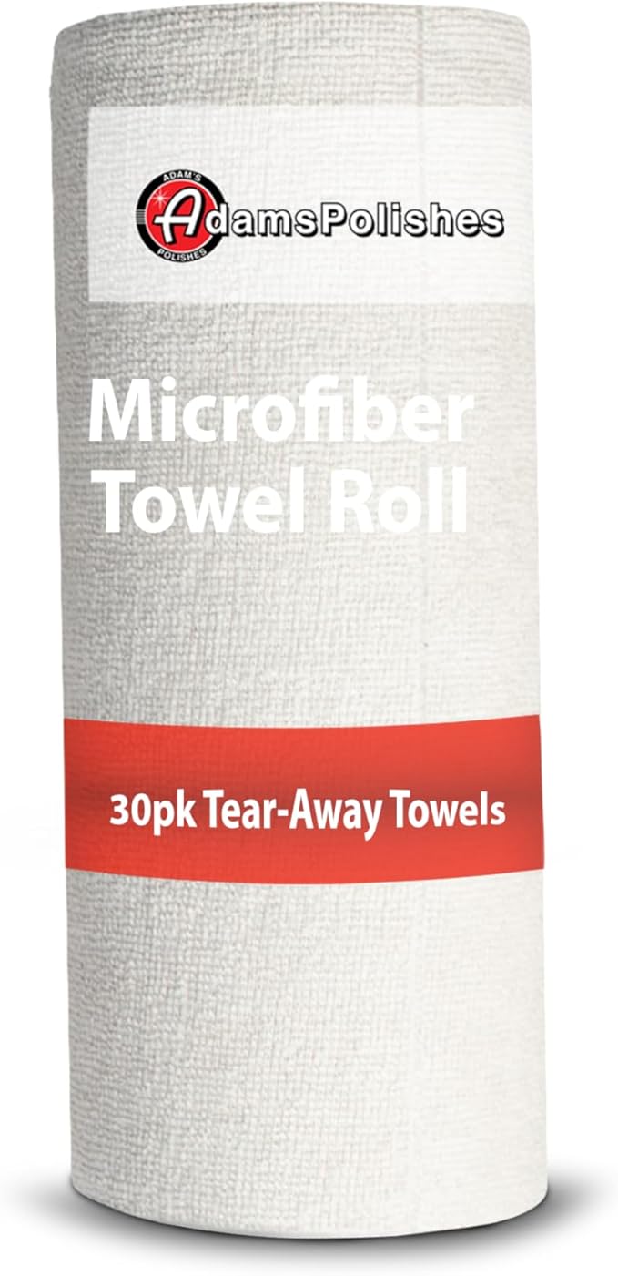 Adam's Polishes Microfiber Tear-Away Towel Roll 30 Towels Per Roll